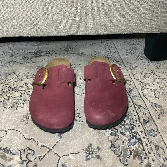 BIRKENSTOCK Boston Big Buckle Women's Clog in Berry Crush - Picture 5 of 12